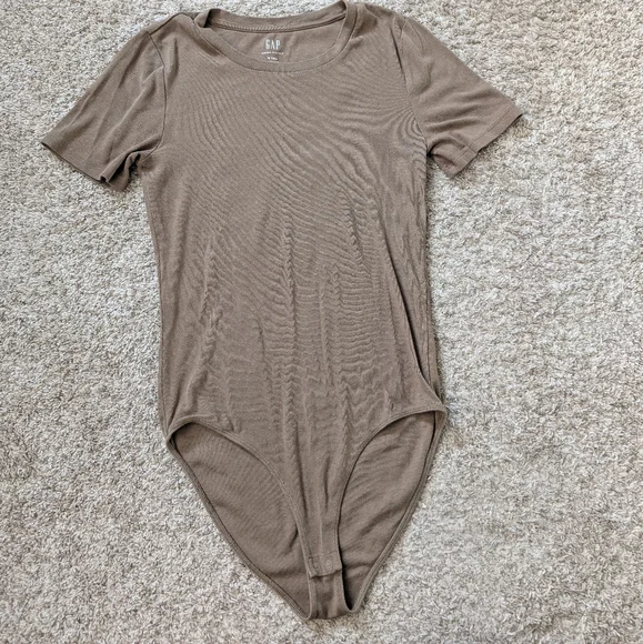GAP Modern Brown Bodysuit Women's Medium - Picture 1 of 2